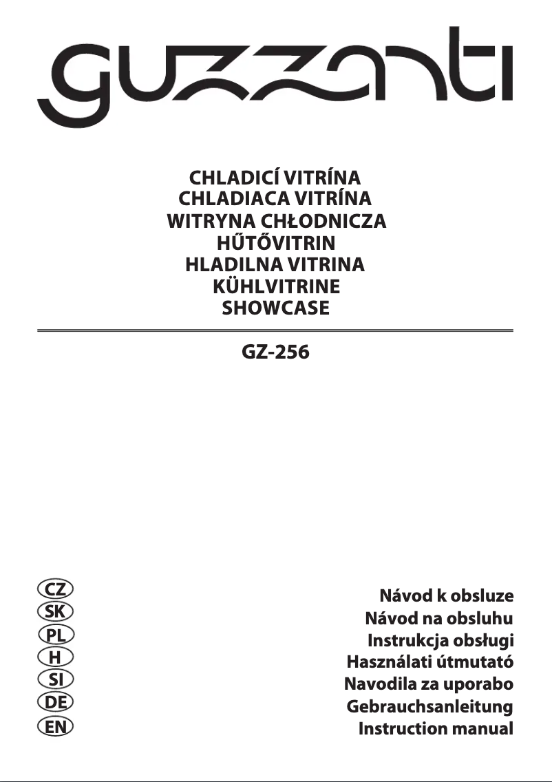 Page 1 de la notice Manuel utilisateur Guzzanti GZ 256