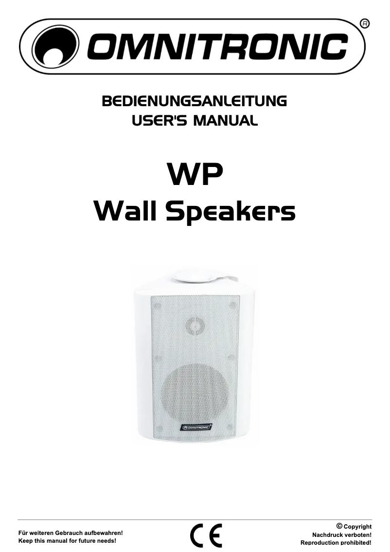 Image de la première page du manuel de l'appareil WP-4W