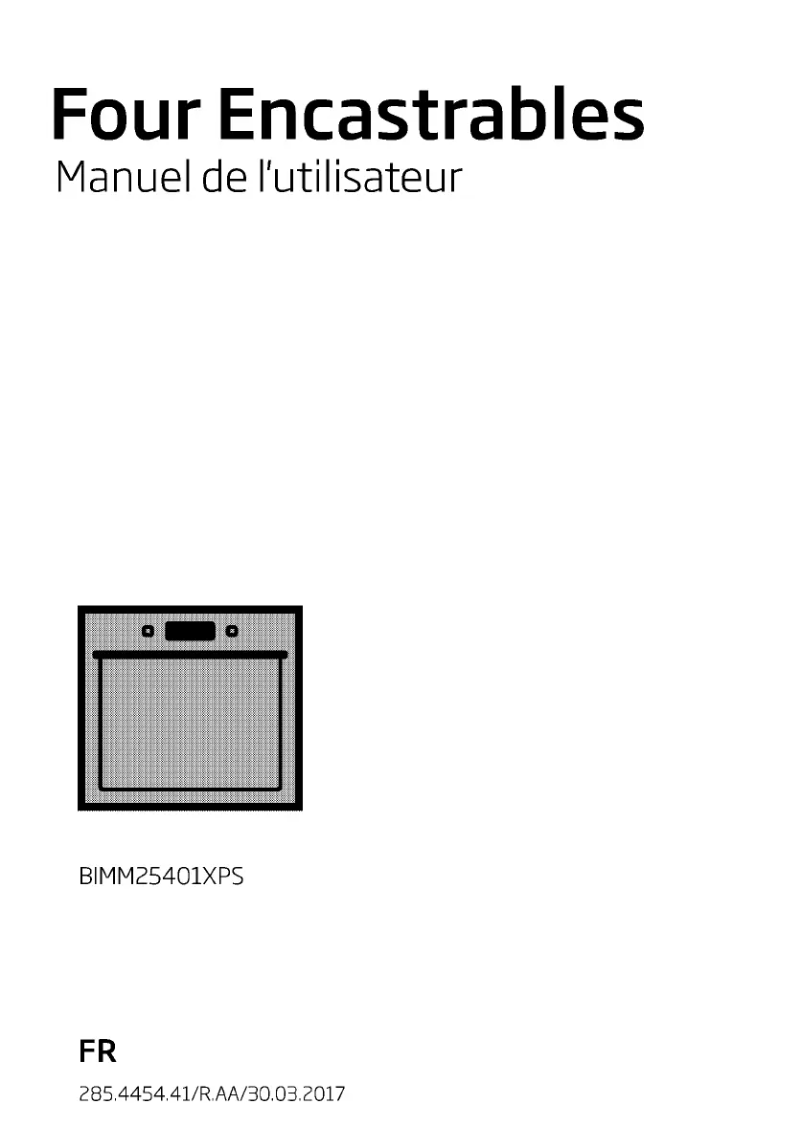 Page n°1 - Manuel utilisateur Beko BIMM25401XPS