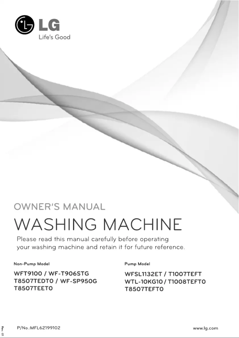 Page 1 de la notice Manuel utilisateur LG T8507TEDT0