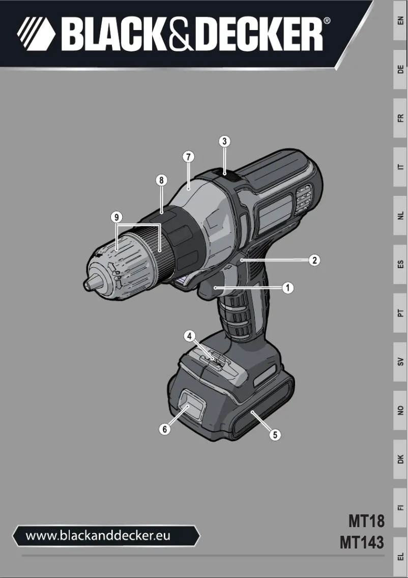 Image de la première page du manuel de l'appareil MT18