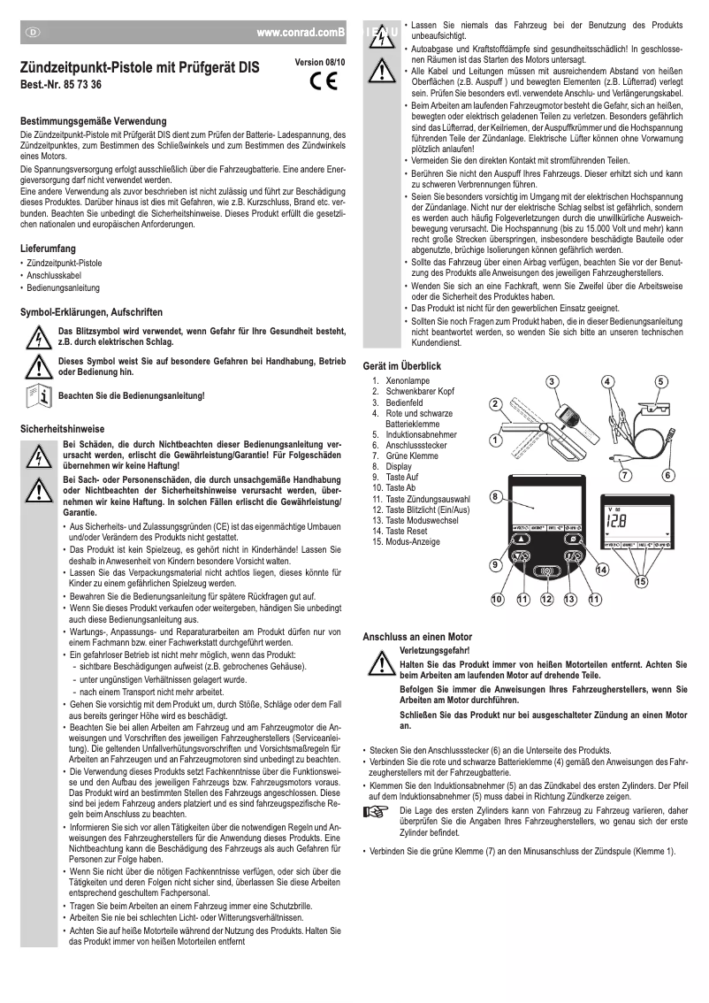 Page 1 de la notice Manuel utilisateur Equus 5568