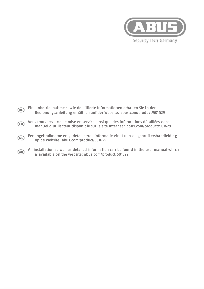 Página 1 del manual Manual de usuario Abus SG Basic 501629