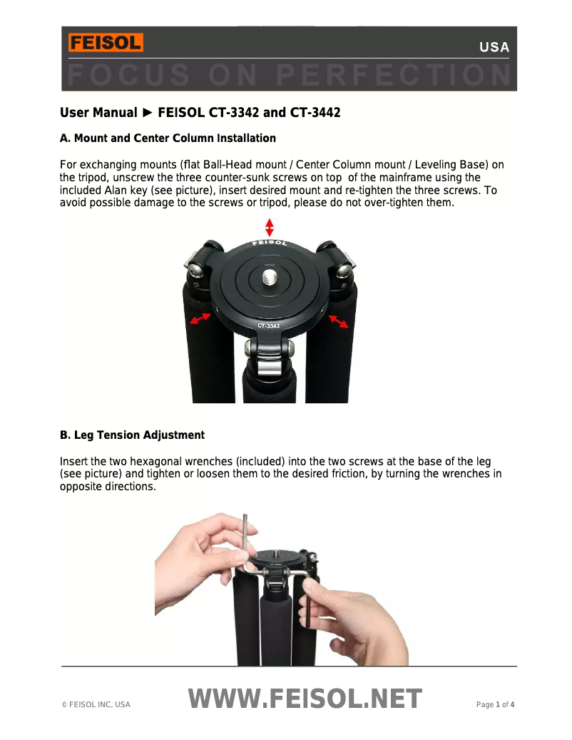 Página 1 del manual Manual de usuario Feisol CT-3342