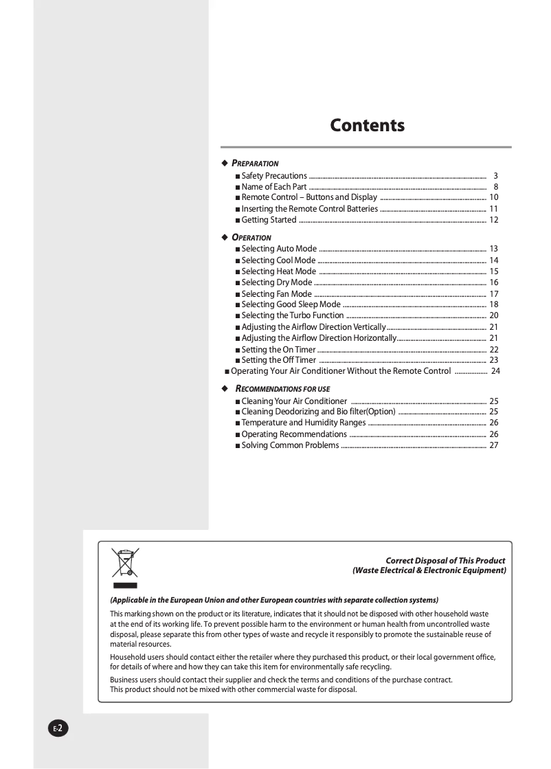 Image de la première page du manuel de l'appareil AQV09FAX