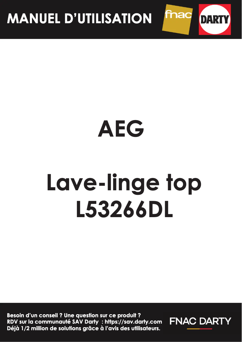 Página 1 del manual Manual de usuario AEG L53266DL