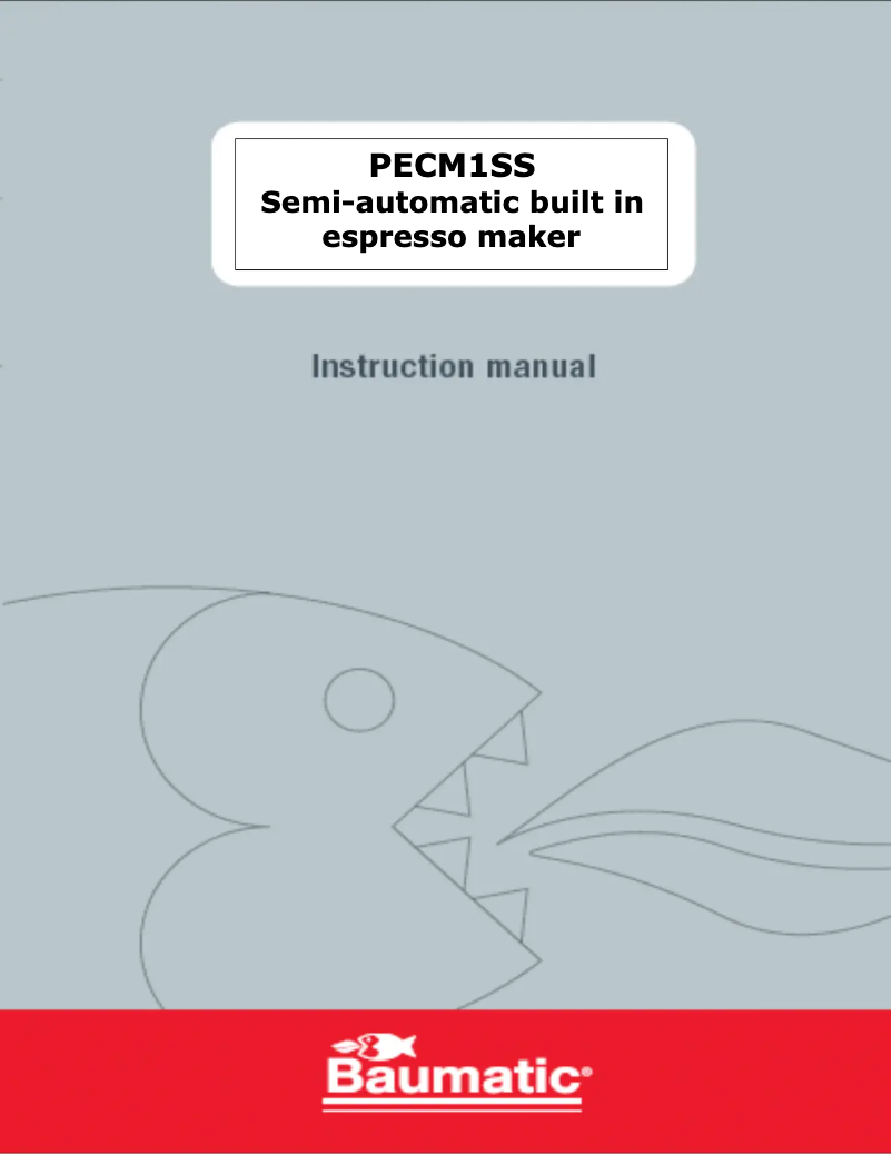 Image de la première page du manuel de l'appareil PECM1SS