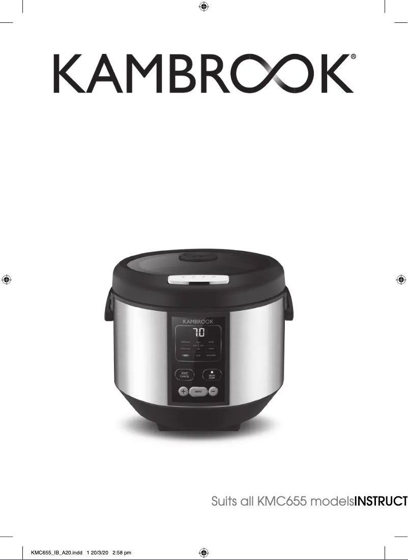 Página 1 del manual Manual de usuario Kambrook Health Steam Plus KMC655