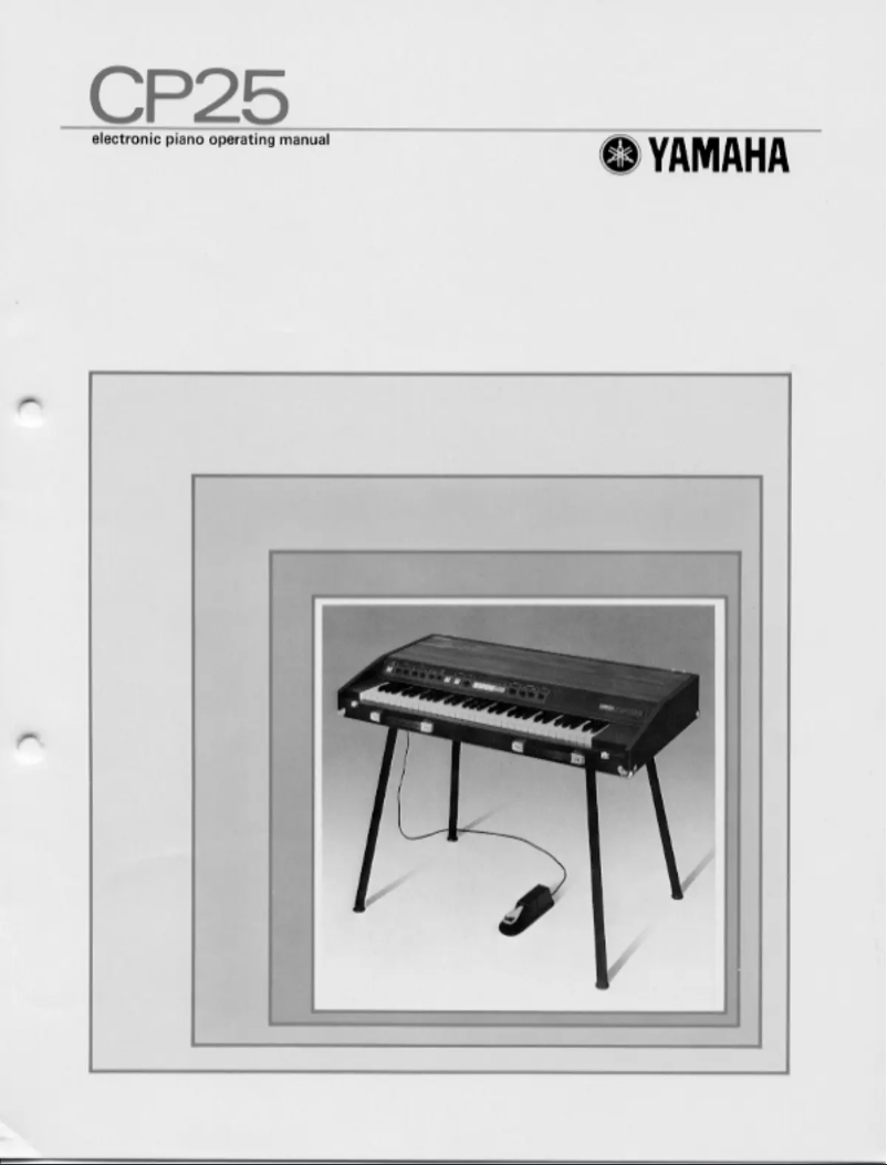 Page n°1 - Manuel utilisateur Yamaha CP25