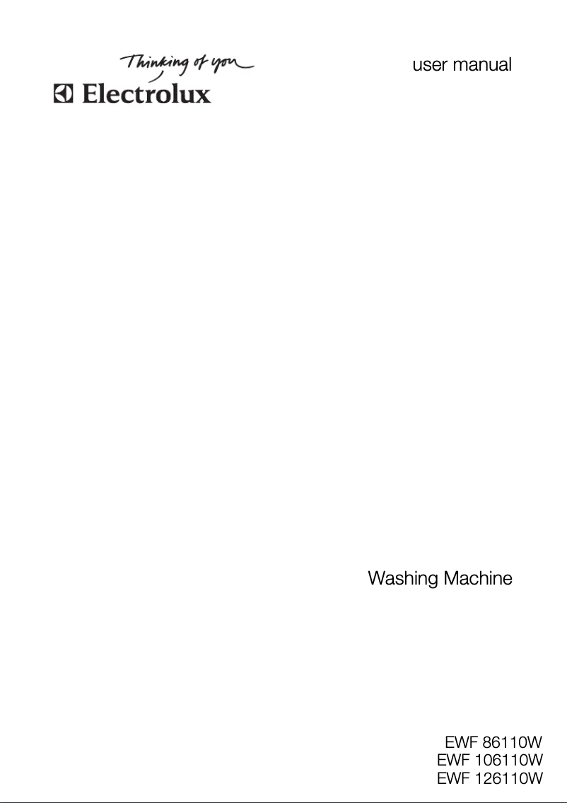 Página 1 del manual Manual de usuario Electrolux EWF 86110 W