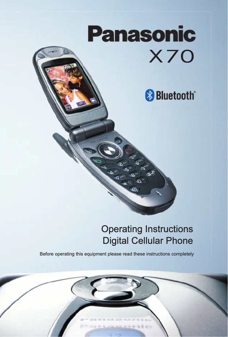 Page 1 de la notice Manuel utilisateur Panasonic EB-X70