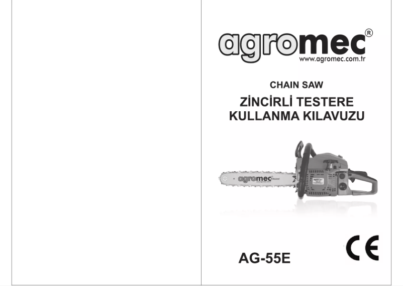 Imagen de la primera página del manual del dispositivo AG-55E