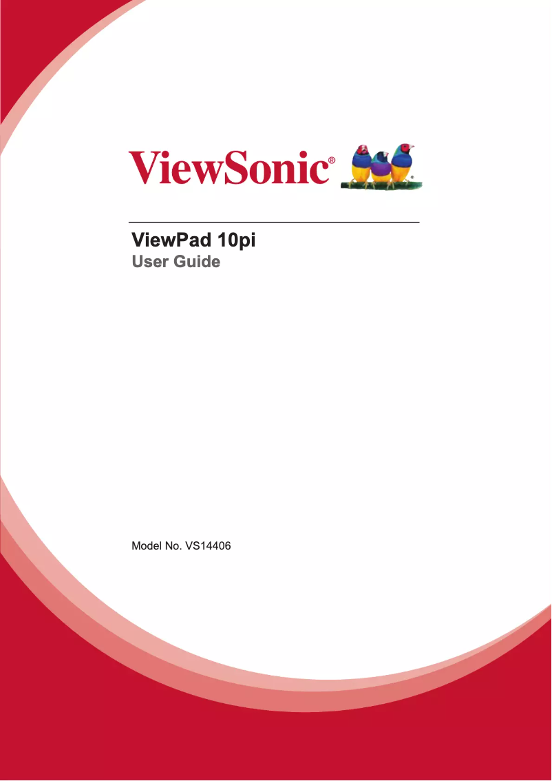 Imagen de la primera página del manual del dispositivo ViewPad 10pi