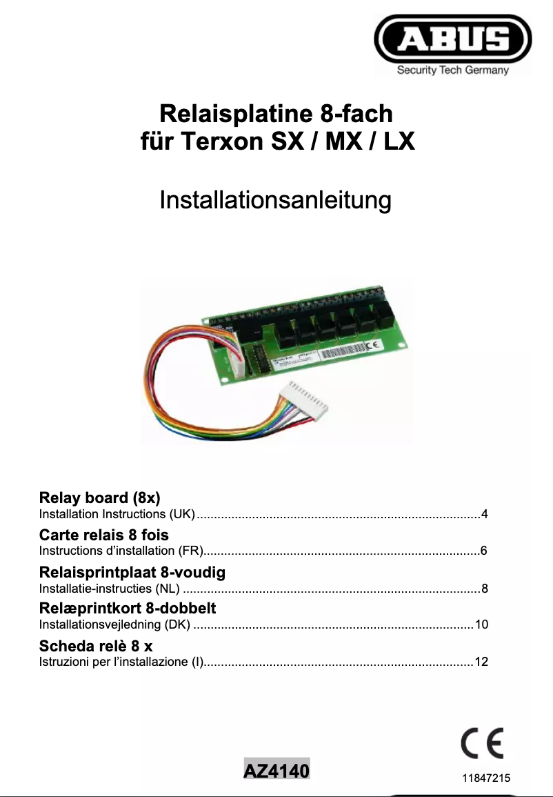 Page n°1 - Manuel utilisateur Abus IPCA62520