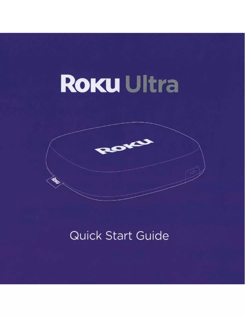 Page 1 de la notice Manuel utilisateur Roku Ultra 4800R