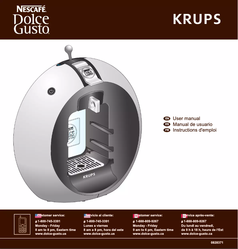 Page n°1 - Manuel utilisateur Krups Nescafe Dolce Gusto Circolo KP5009