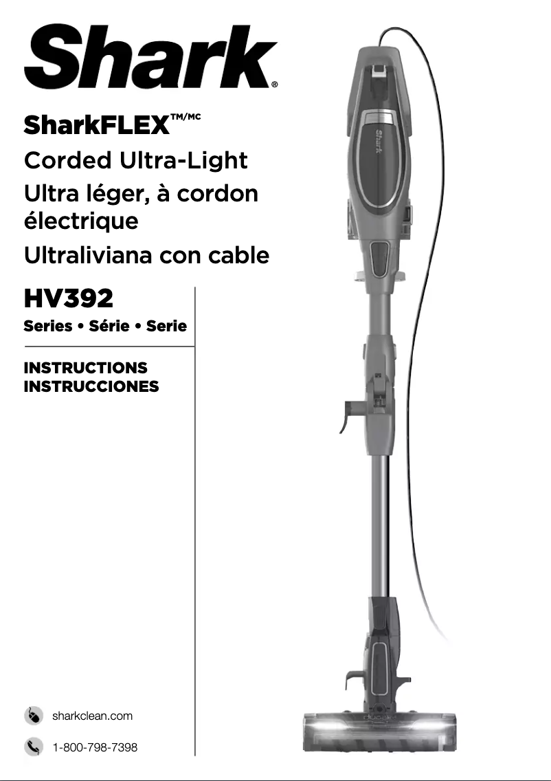 Image de la première page du manuel de l'appareil Flex HV392