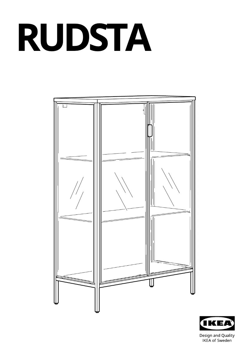 Página 1 del manual Manual de usuario Ikea RUDSTA 304.501.38