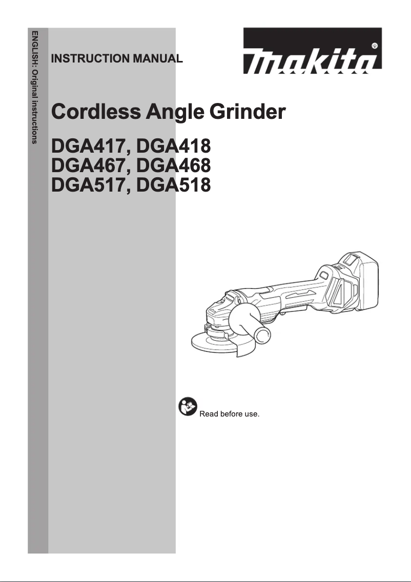 Image de la première page du manuel de l'appareil DGA467RTJ