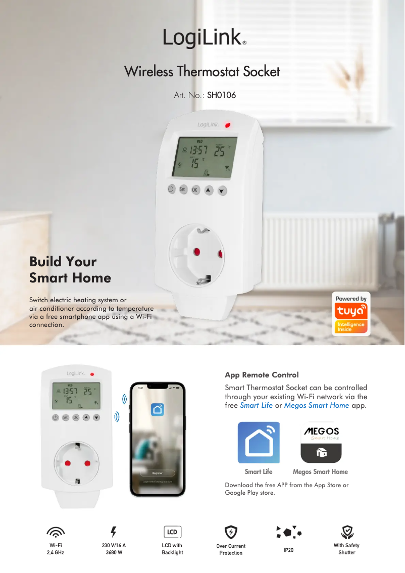 Page 1 de la notice Manuel utilisateur LogiLink SH0106