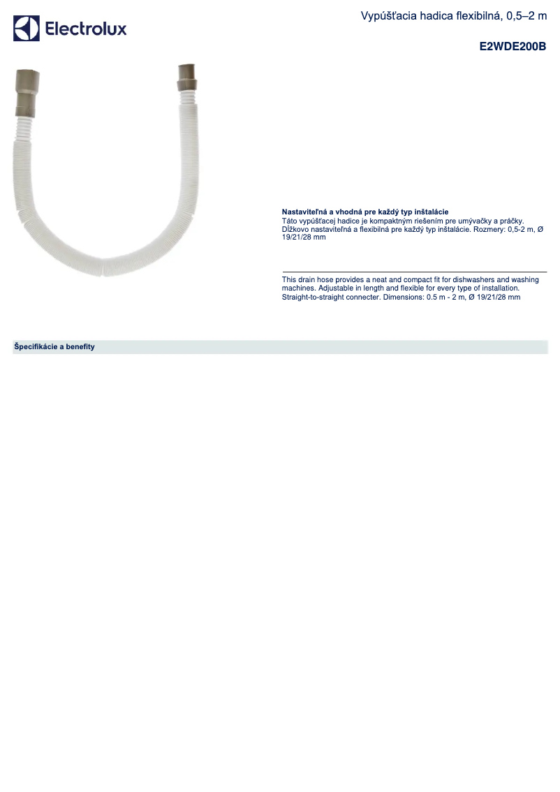 Imagen de la primera página del manual del dispositivo E2WDE200B