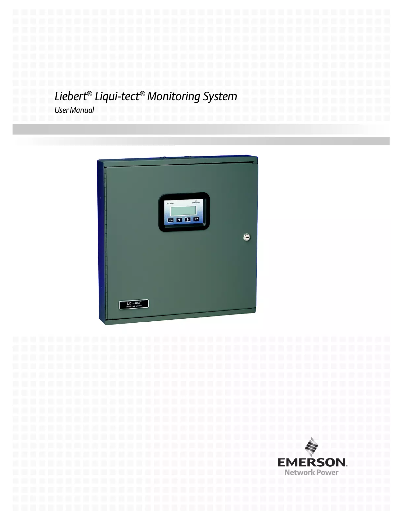 Page 1 de la notice Manuel utilisateur Liebert LT410