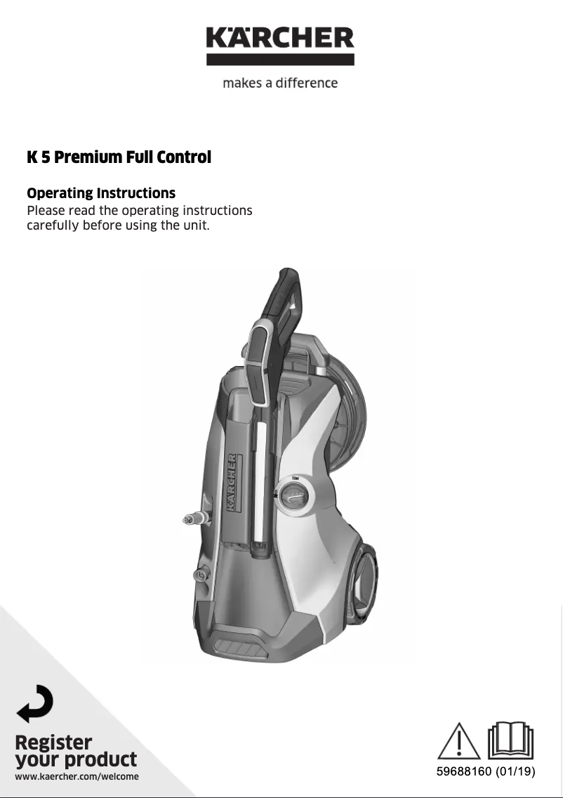 Page n°1 - Manuel utilisateur Kärcher K5 Premium Full Control