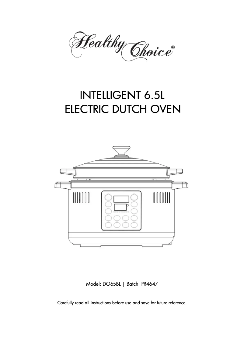 Image de la première page du manuel de l'appareil DO65BL