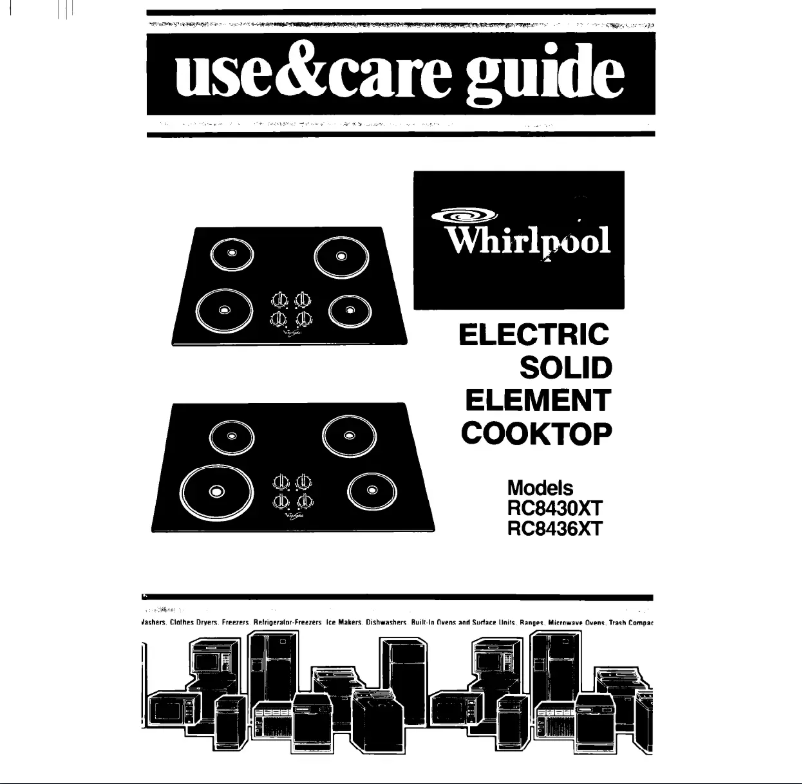 Page 1 of the manual User Manual Whirlpool RC8430XTB0