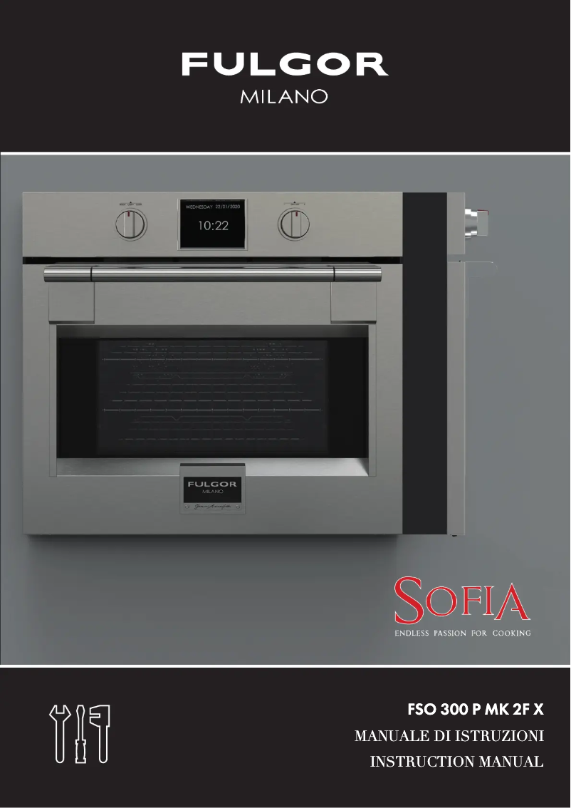 Page 1 de la notice Guide d'installation Fulgor Milano FSO 300 P MK 2F X