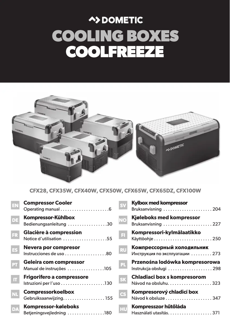 Página 1 del manual Manual de usuario Dometic CoolFreeze CFX 35 W