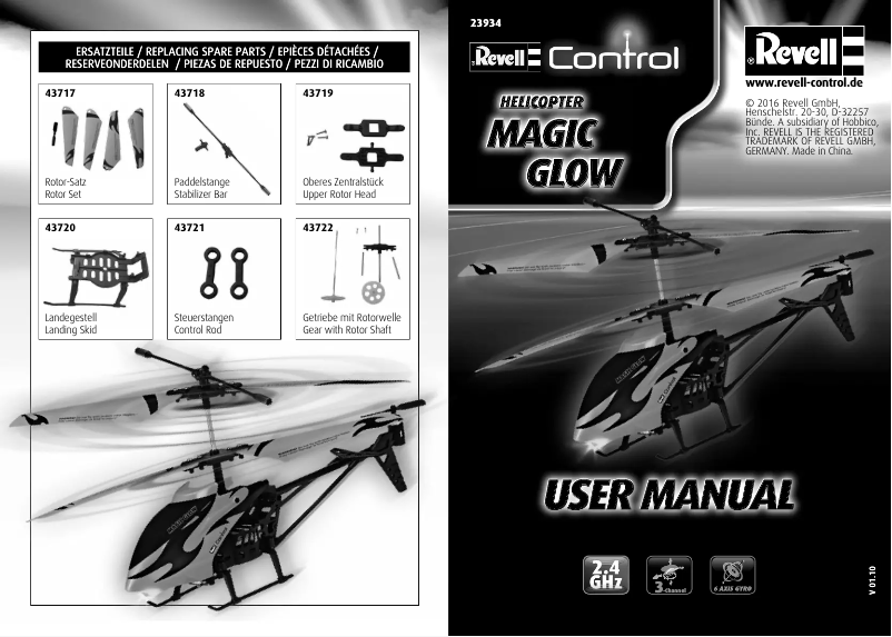 Page n°1 - Manuel utilisateur Revell Magic Glow