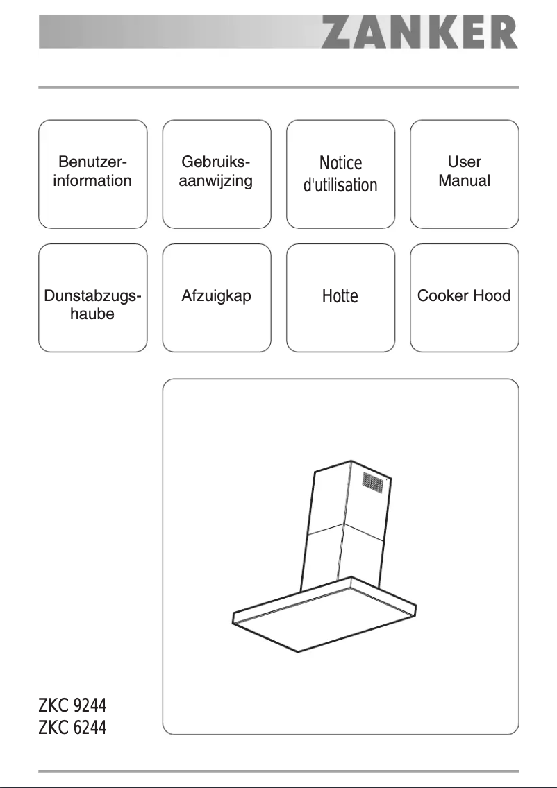 Image de la première page du manuel de l'appareil ZKC 6244