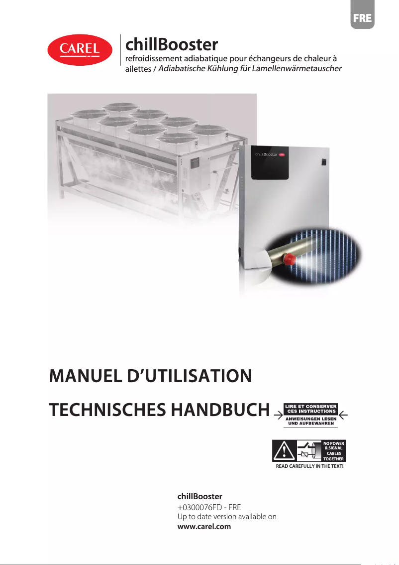 Página 1 del manual Manual de usuario Carel chillBooster