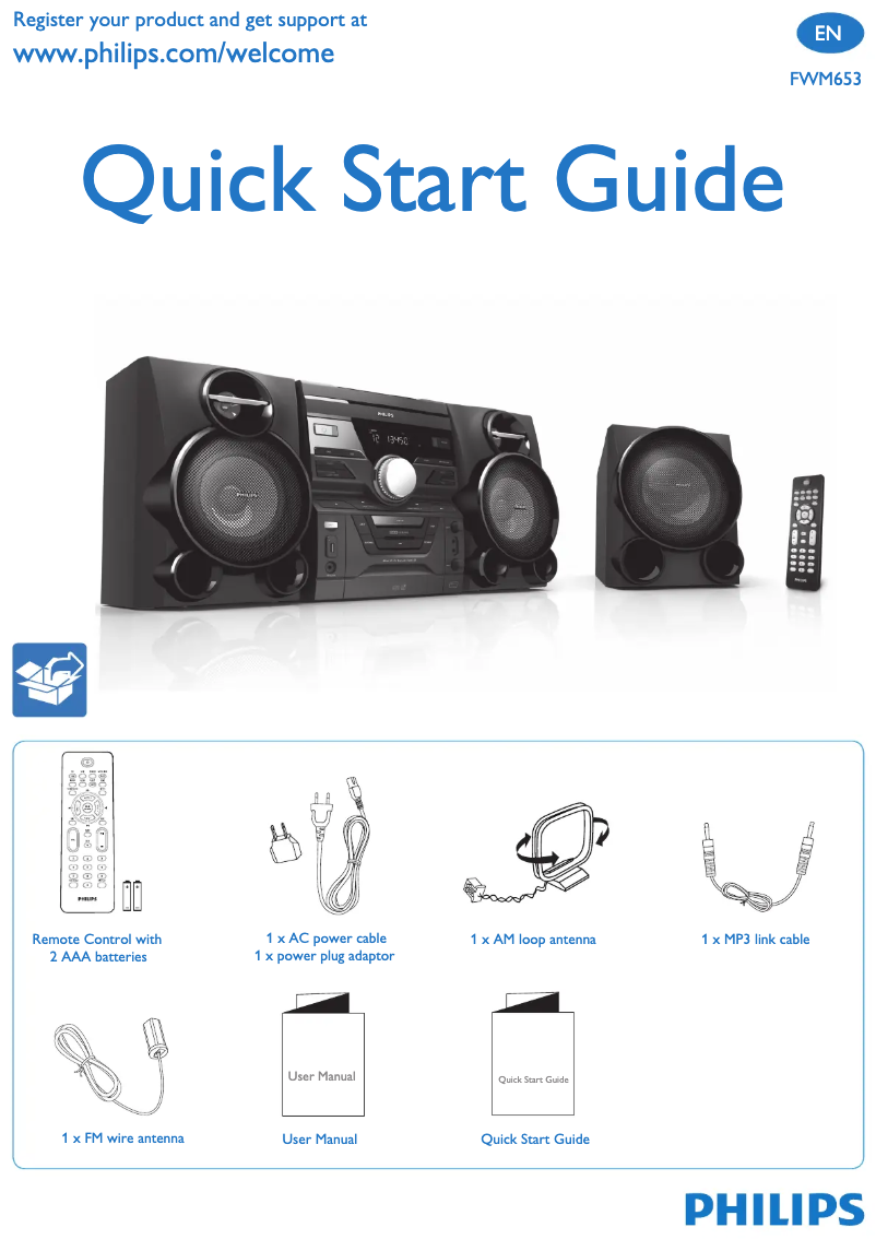 Image de la première page du manuel de l'appareil FWM653