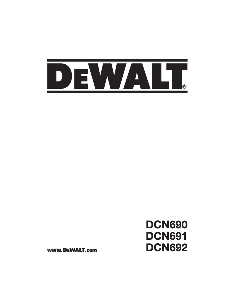 Image de la première page du manuel de l'appareil DCN692