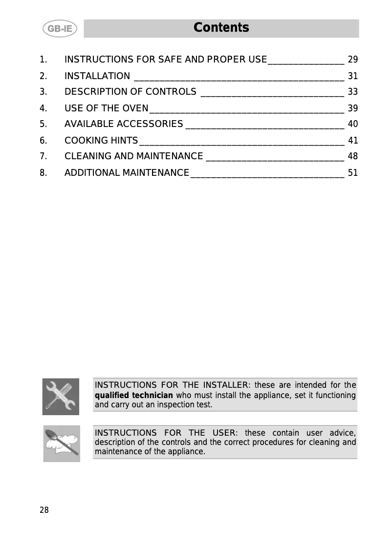 Page n°1 - Manuel utilisateur Smeg S 709 X 7