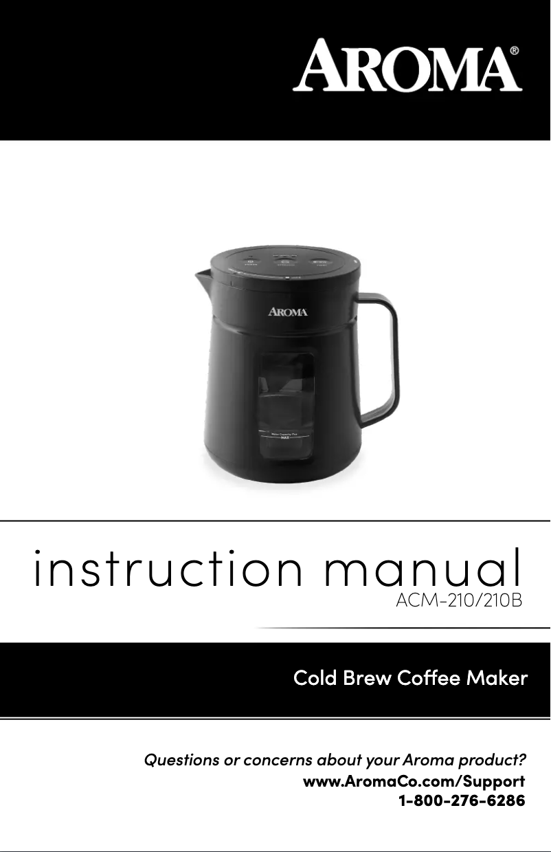 Page 1 de la notice Manuel utilisateur Aroma ACM-210B