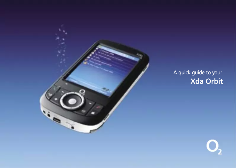 Page n°1 - Manuel utilisateur O2 XDA Orbit