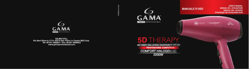 Page 1 de la notice Manuel utilisateur GA.MA Comfort 5D