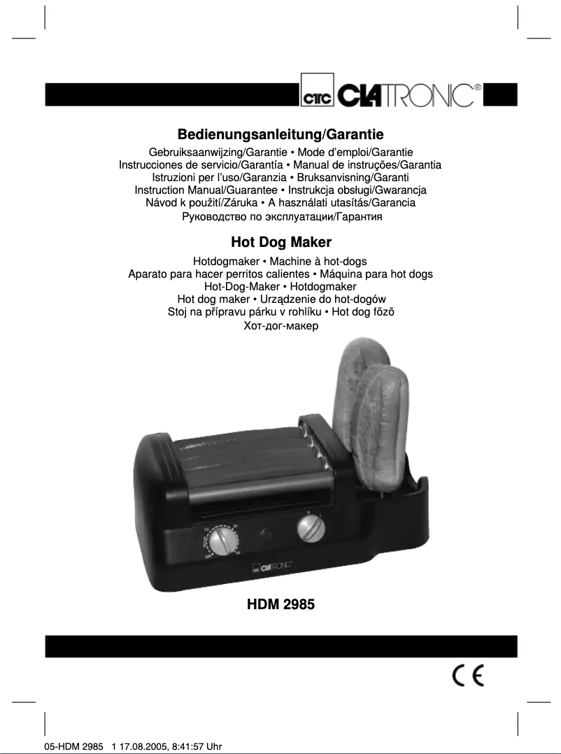 Image de la première page du manuel de l'appareil HD 2985