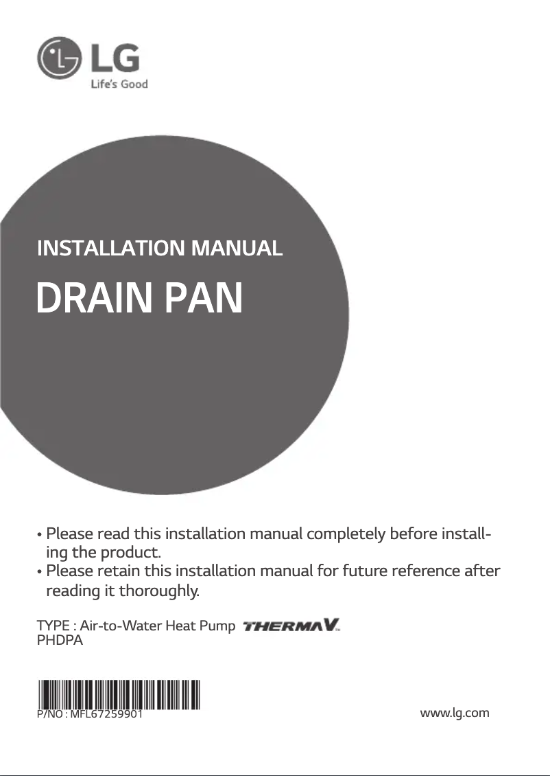 Imagen de la primera página del manual del dispositivo PHDPA