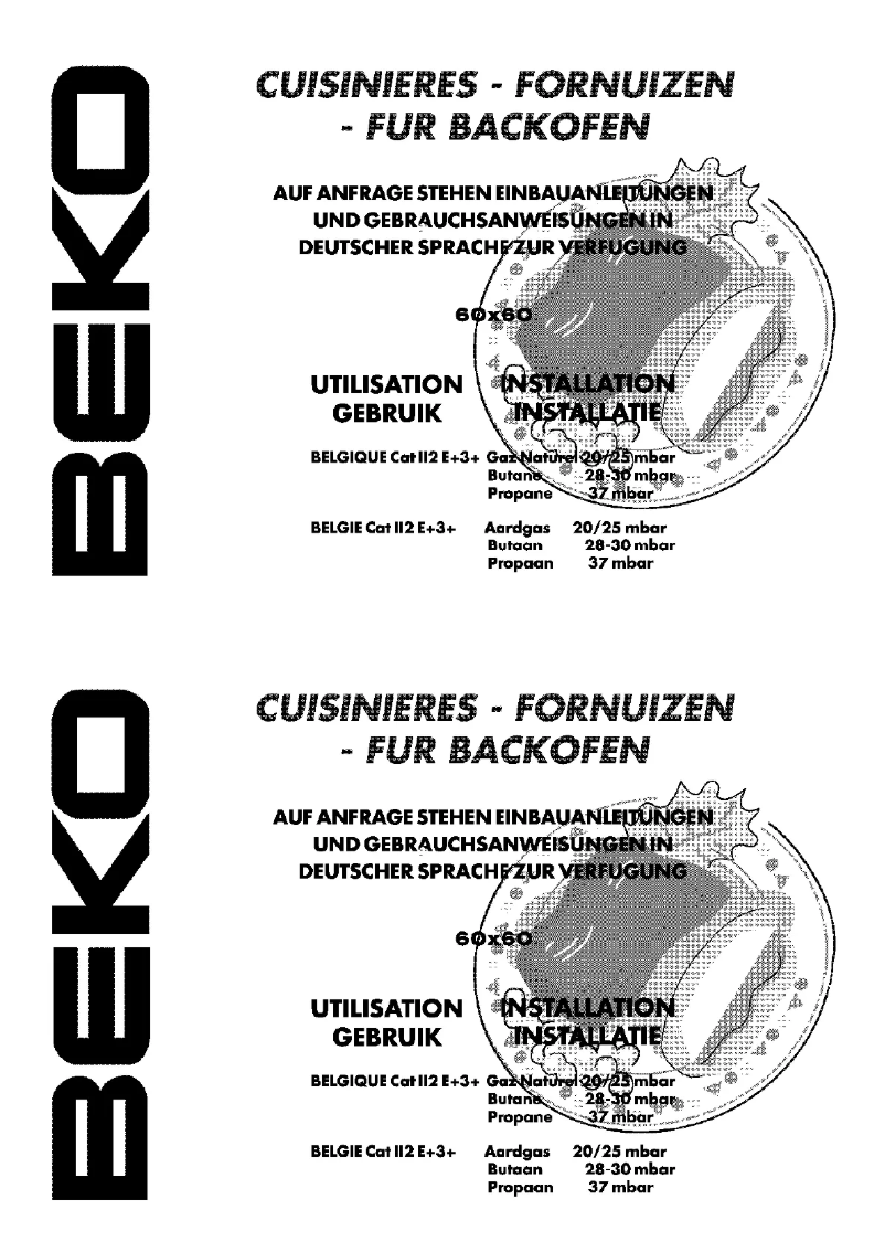 Page n°1 - Manuel utilisateur Beko CSM 67000