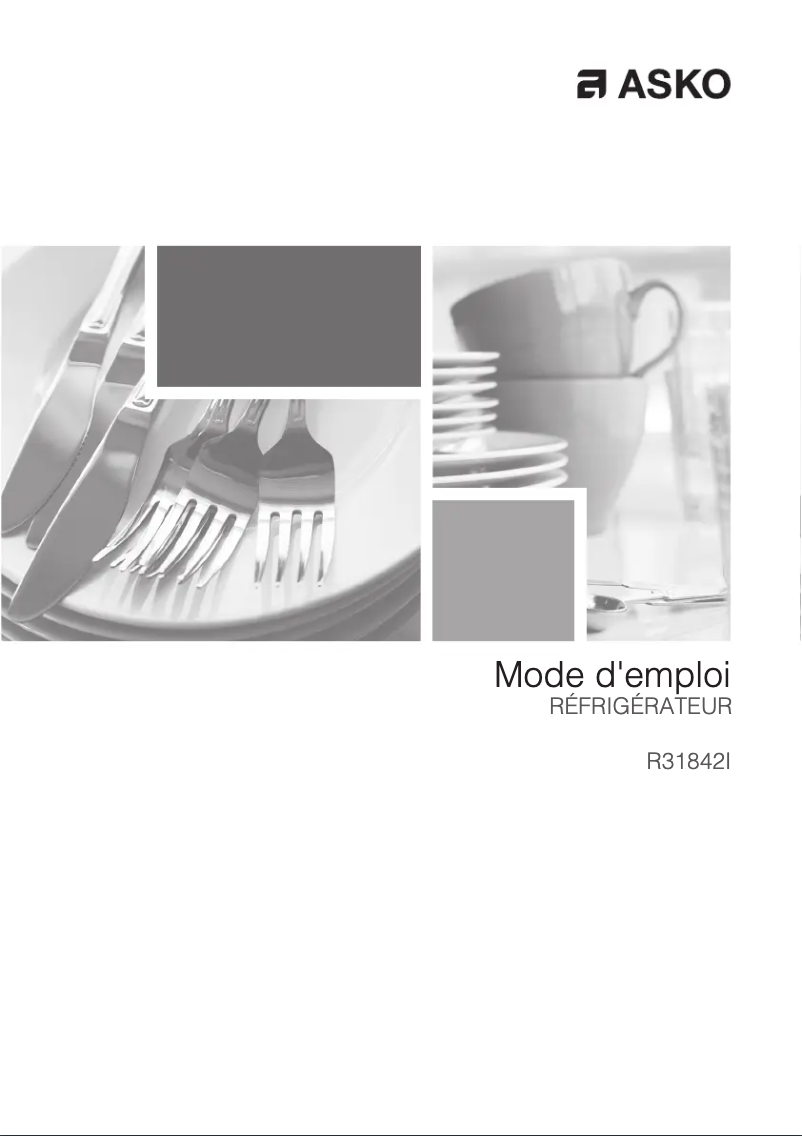 Page 1 de la notice Fiche technique Asko R31831EI