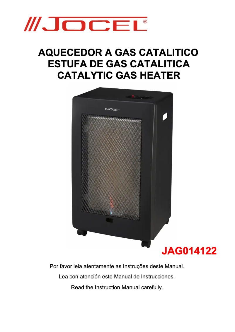 Page n°1 - Manuel utilisateur Jocel JAG014122