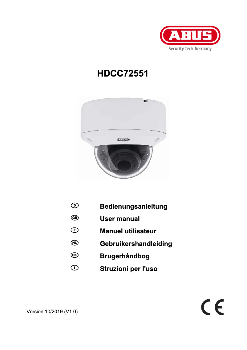 Image de la première page du manuel de l'appareil HDCC72551