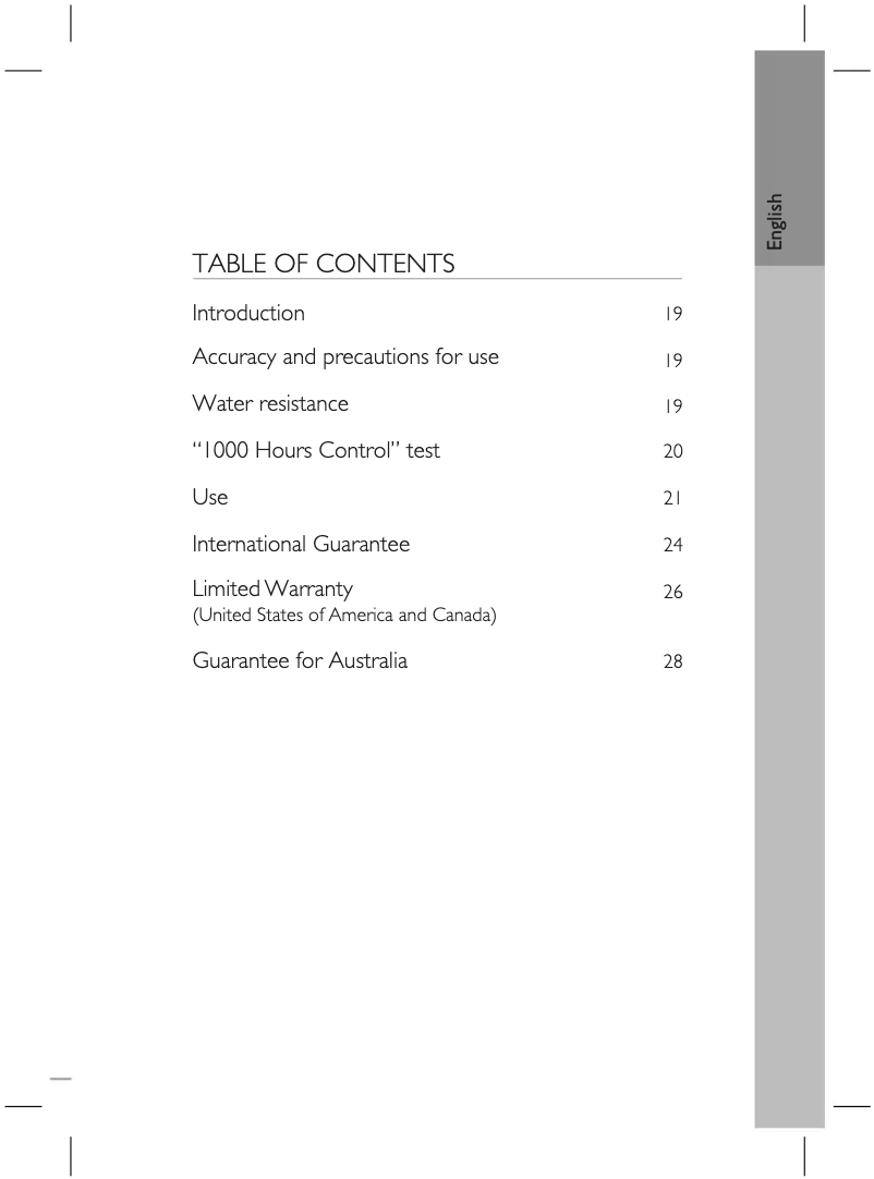 Page 1 of the manual User Manual Jaeger-LeCoultre Master Calendar