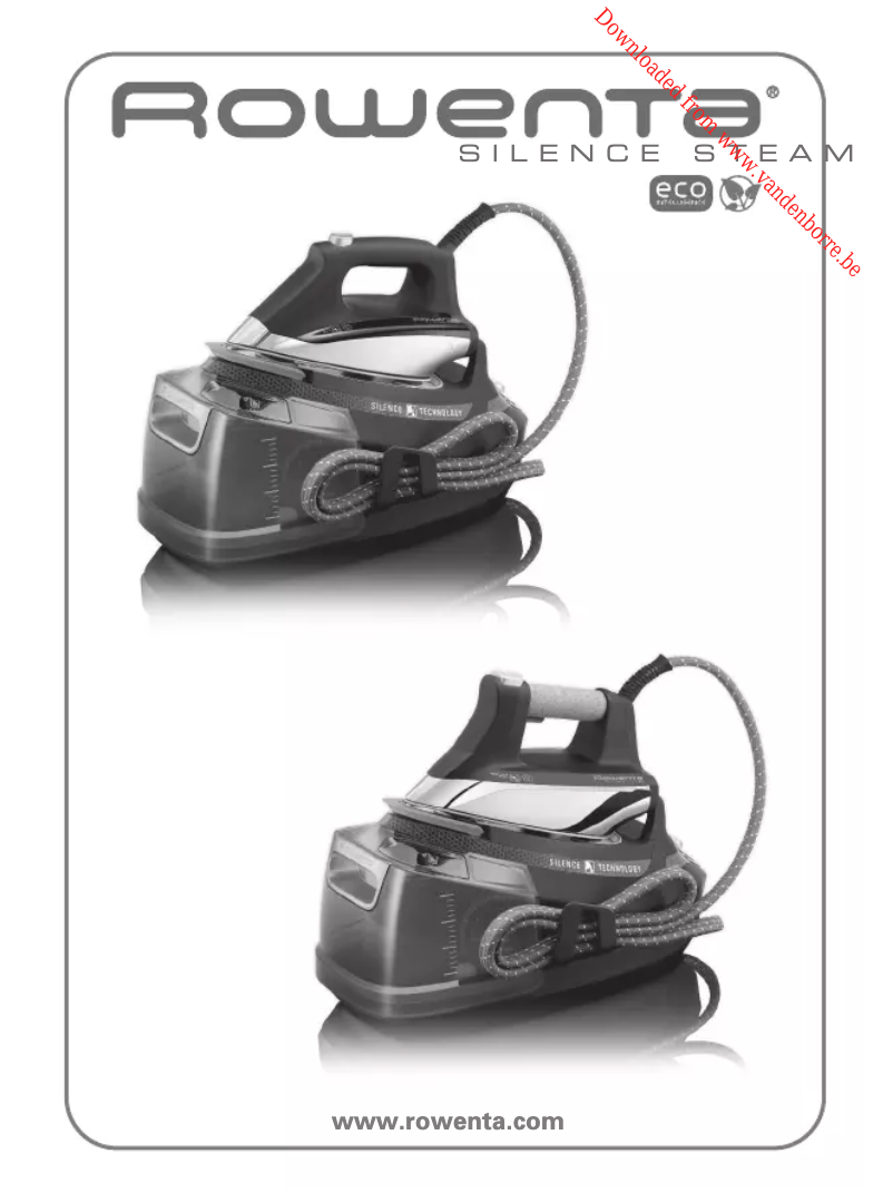 Page n°1 - Manuel utilisateur Rowenta Silence Steam Eco DG8980