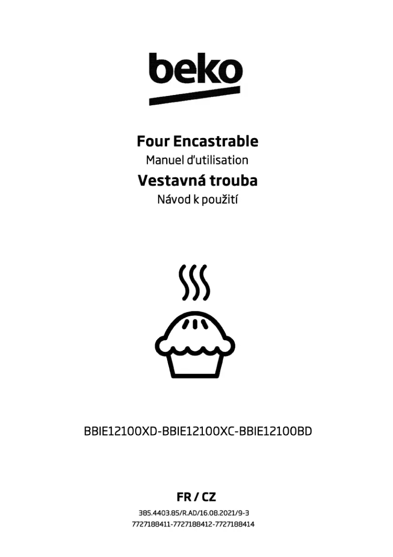 Page 1 de la notice Manuel utilisateur Beko BBIE12100BD