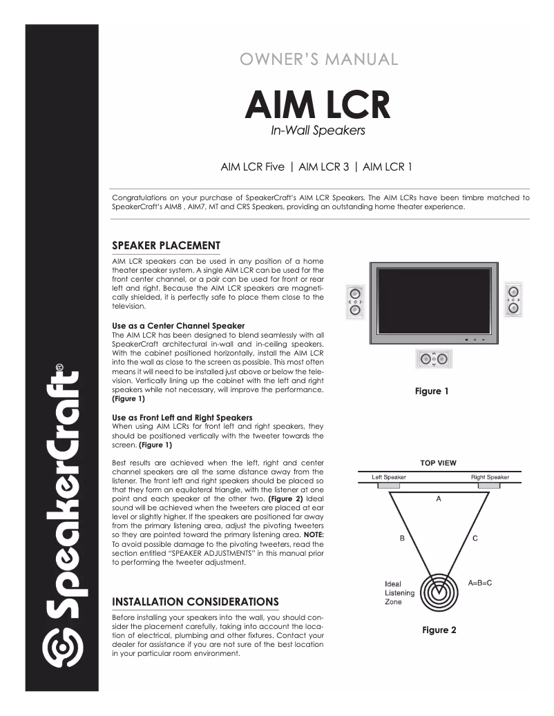 Image de la première page du manuel de l'appareil AIM LRC5